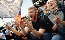 Fani Timbersports na trybunach