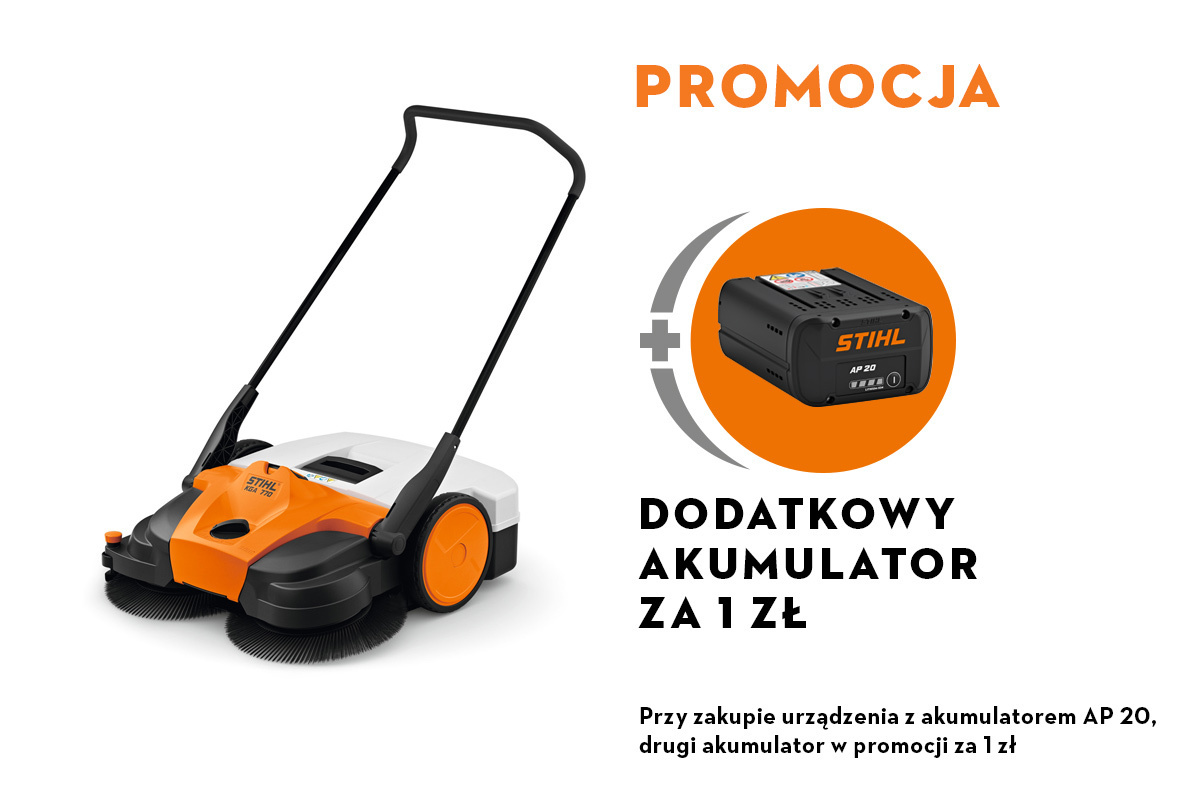 Zamiatarka KGA 770, bez akumulatora i ładowarki