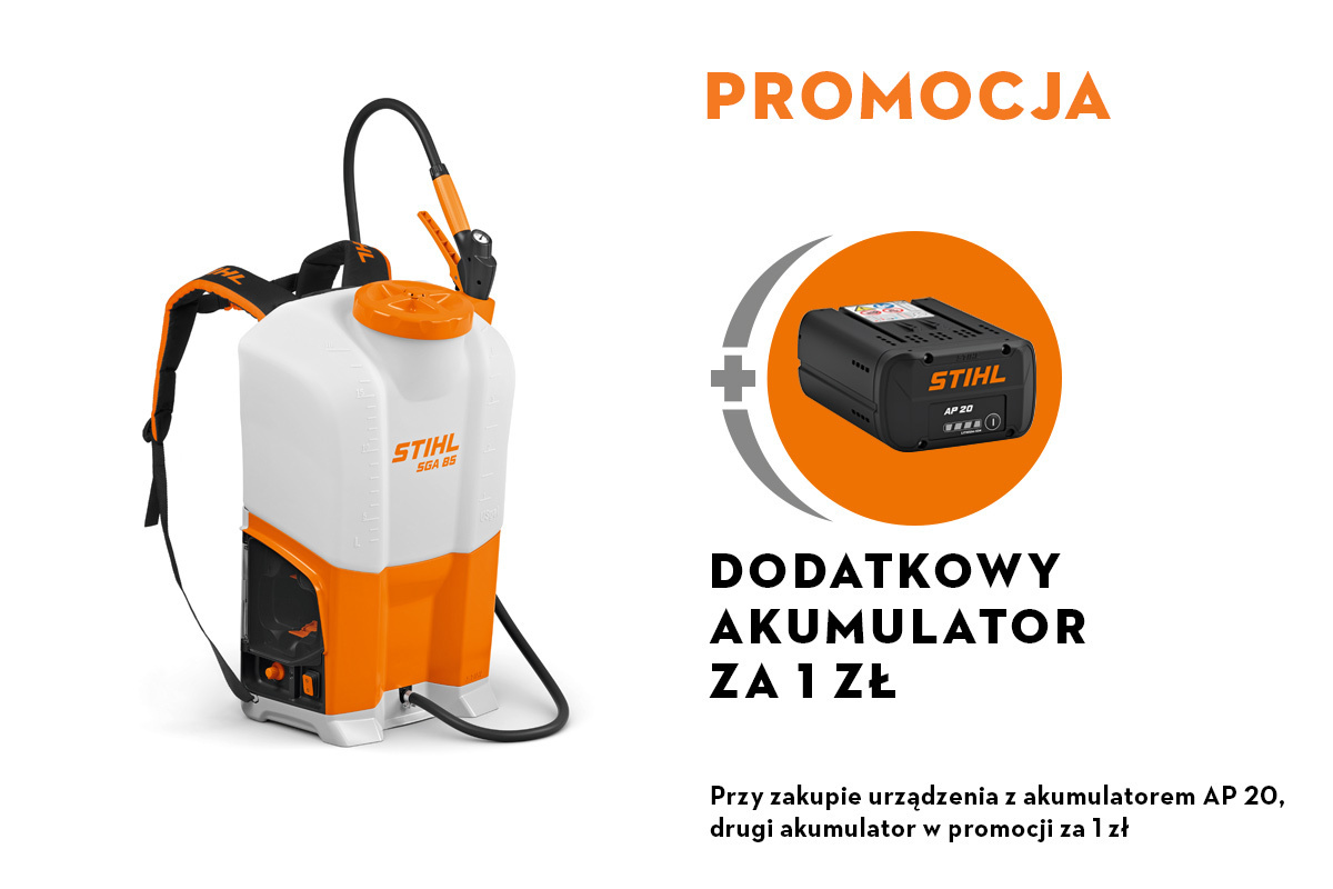 Opryskiwacz SGA 85, bez akumulatora i ładowarki