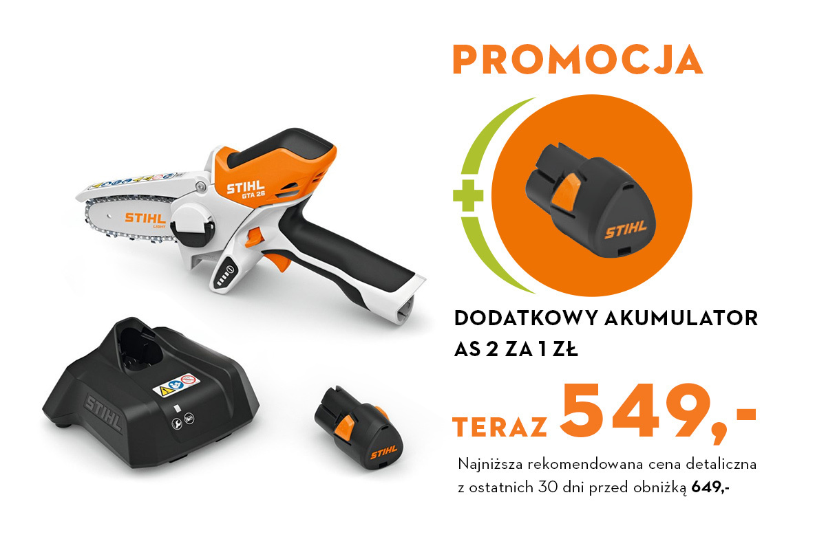Przecinarka GTA 26, zestaw z akumulatorem AS2 i ładowarką AL1