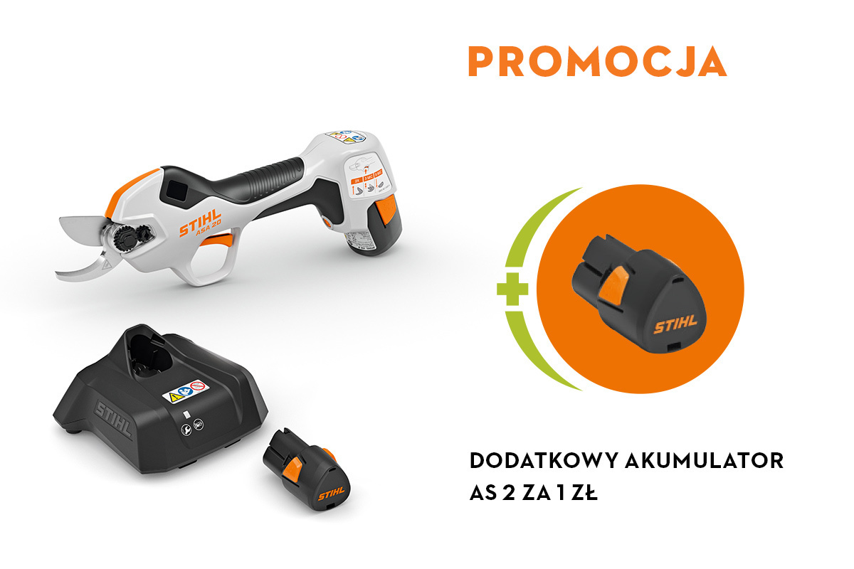 Sekator akumulatorowy ASA 20, z akumulatorem AS 2 i ładowarką AL 1
