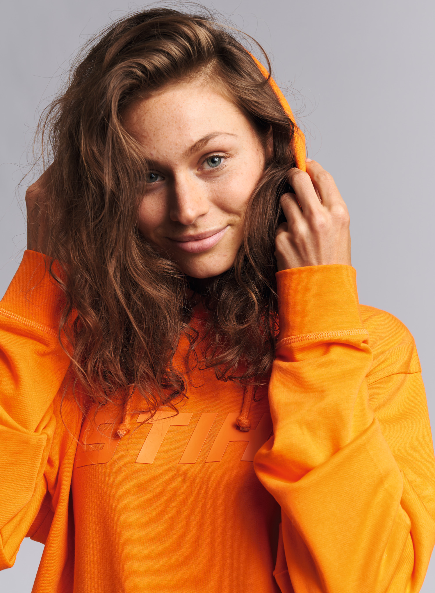 Bluza z kapturem Hoodie ORANGE