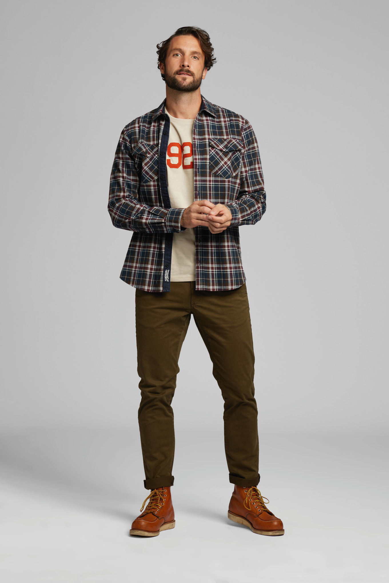 Koszula PLAID FLANNEL (niebiesko-czerwona)